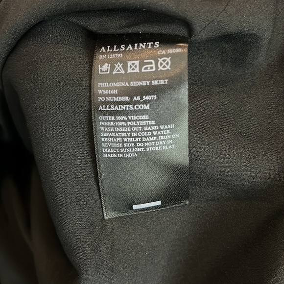 All Saints Philomena Sidney Embroidered Mini Skirt Size 6US - Picture 8 of 8